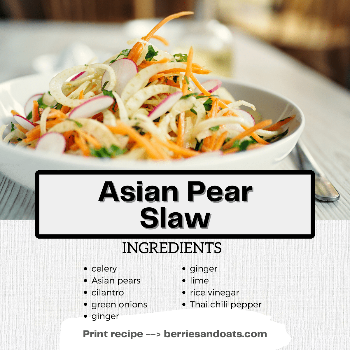 asian pear slaw