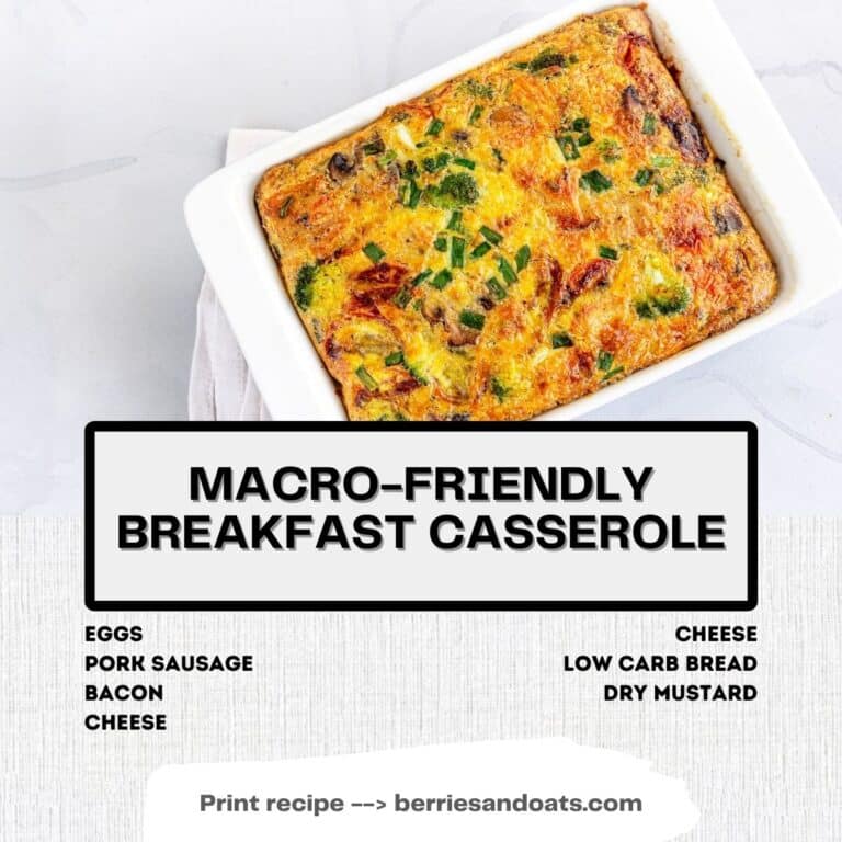 Macro Friendly Breakfast Casserole